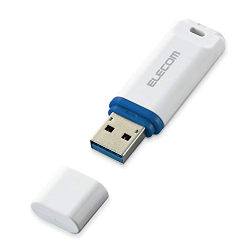 【城北SC:1133】エレコム USBメモリ 16GB USB3.2(Gen1)対応 キャップ式 データ復旧サービス付 ホワイト MF-DRU3016GWHR