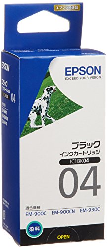 【有明倉庫:1537】エプソン 純正 インクカートリッジ ダルメシアン IC1BK04 ブラック