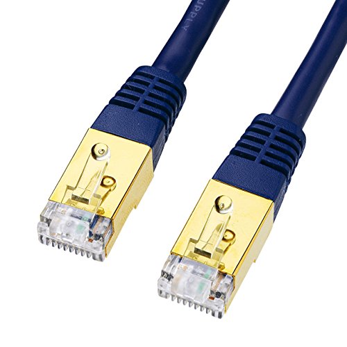 【柏倉庫:1665】サンワサプライ CAT7LANケーブル (2m) 10Gbps/600MHz RJ45 ネイビーブルー KB-T7PK-02NV