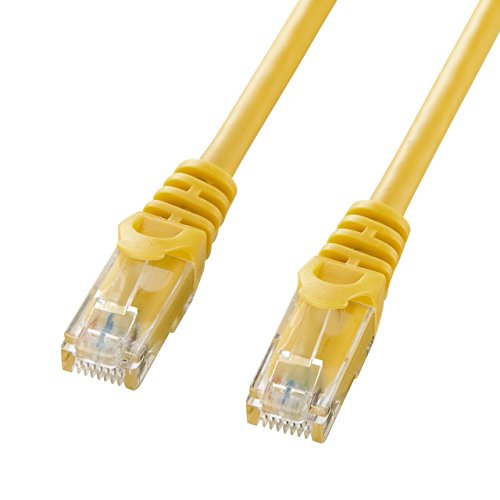 【城北SC:1691】サンワサプライ CAT6LANケーブル (3m) UTP 1Gbps/250MHz RJ45 ツメ折れ防止 イエロー LA-Y6-03Y