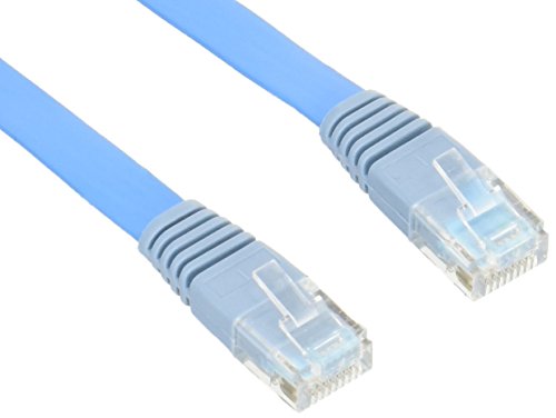 【柏倉庫:1755】エレコム LANケーブル 50m スーパーフラット CAT5e準拠 ブルー LD-CTFS/BU50