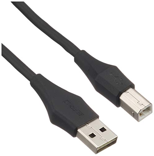 【有明倉庫:1819】BUFFALO どっちもUSB2.0ケーブル (A to B) 2m ブラック BSUABDU220BKA