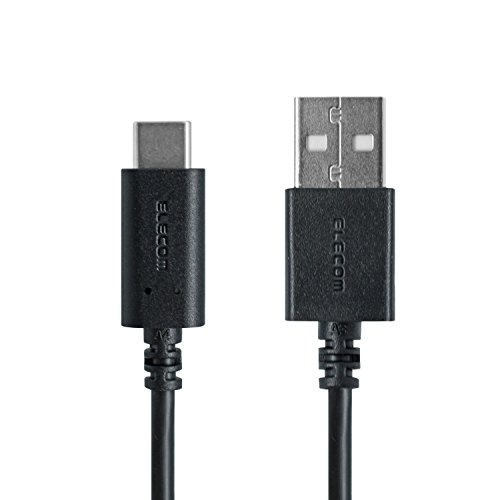 【城北SC:1847】エレコム USB TYPE C ケーブル タイプC (USB A to USB C ) 3A出力で超急速充電 USB2.0準拠品 0.1ｍ ブラック MPA-AC01BK