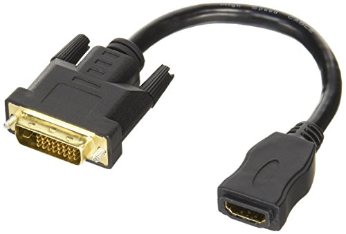 【柏倉庫:1965】エスエスエーサービス ( DVI - HDMI変換ケーブル ) DVI(24ピン・オス) - HDMI(Aタイプ・メス) ( 15cm ) DVHDMI-15H