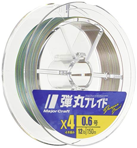 【柏倉庫:2499】メジャークラフト PEライン 弾丸ブレイド 4本編み マルチカラー DB4-150/2MC マルチカラー 150M/2.0号