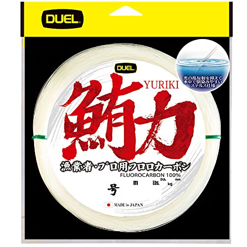 【有明倉庫:2503】DUEL(デュエル) フロロライン 16号 鮪力 25m 16号 クリアー カセ巻(スプールに巻かれていません) H3720