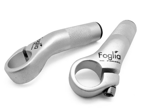 【柏倉庫:3171】フォグリア(FOGLIA) アルミ製バーエンドバー シルバー クランプ径22.2mm クロスバイク/ATB 52219 自転車