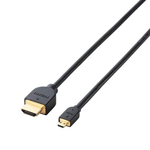 【城北SC:3389】ELECOM 3重シールド イーサネット対応ハイスピードHDMI-Microケーブル(A-D) 3.0m DH-HD14EU30BK