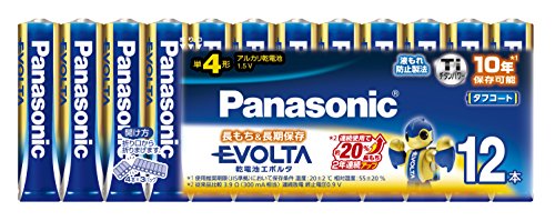 【柏倉庫:3477】パナソニック エボルタ 単4形アルカリ乾電池 12本パック LR03EJ/12SW