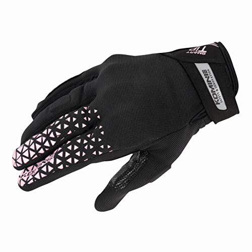 【城北SC:6551】コミネ(KOMINE) バイク用 CEプロテクトメッシュグローブ Black/Delta Pink L GK-228 1229 春夏秋向け メッシュ素材